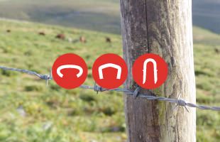 Hog ring staples to attach the fences to the posts