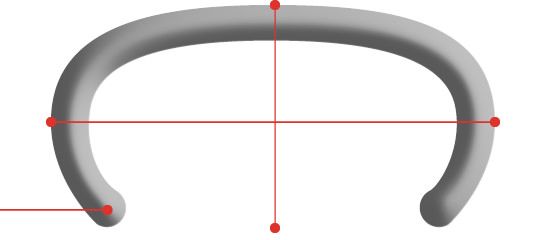 Dimensiones grapa anillada YK11 abierta