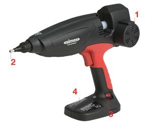 simHM18 HD 600 W Glue gun characteristics