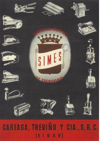 Cartel promocional de material de oficina de SIMES