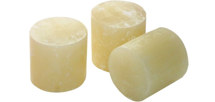 Cola termofusible en tacos de &Oslash; 43 mm Amarillo