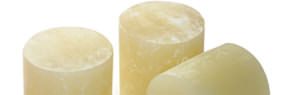 Cola termofusible en tacos de &Oslash; 43 mm Amarillos